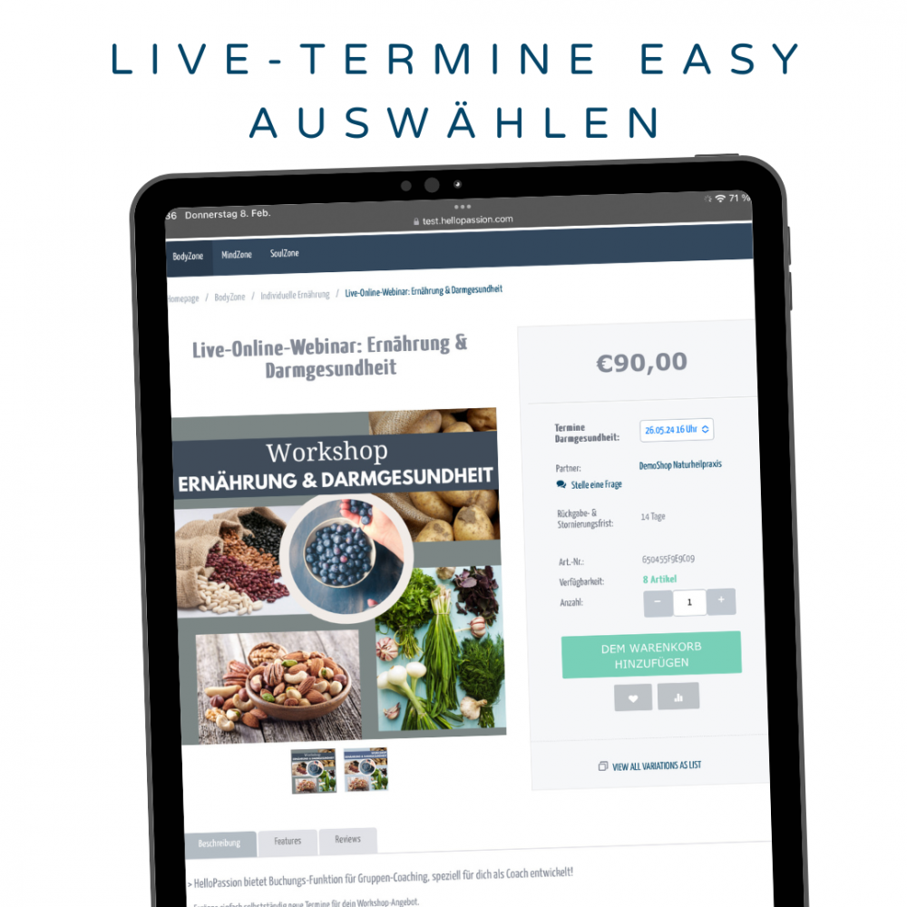 Feature: Live-terminserien